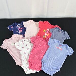 Carter's Assorted Bodysuit Collection - Navy, Pink, Red